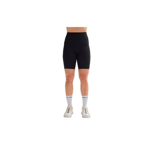 Girlfriend collective shorts womens size medium black high rise bike short - Picture 1 of 6